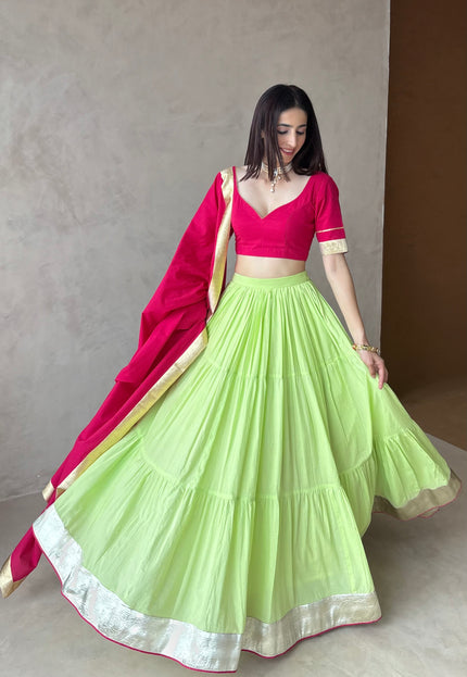 Rani pink lehenga set