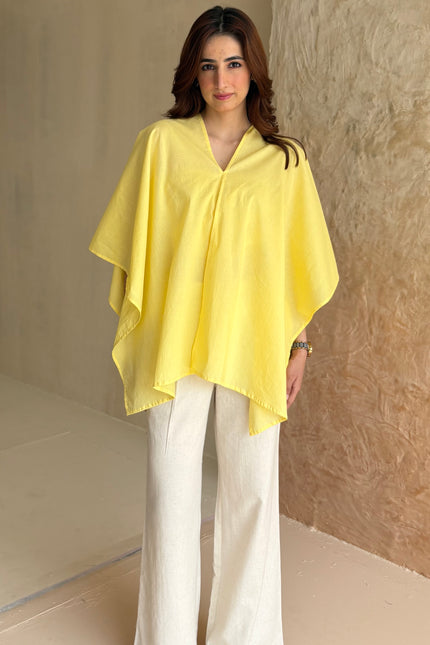 Butter yellow & beige co-ord