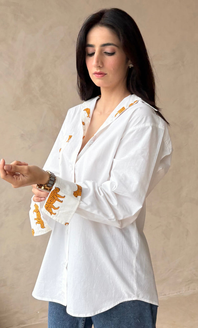 Cotton oversized shirt