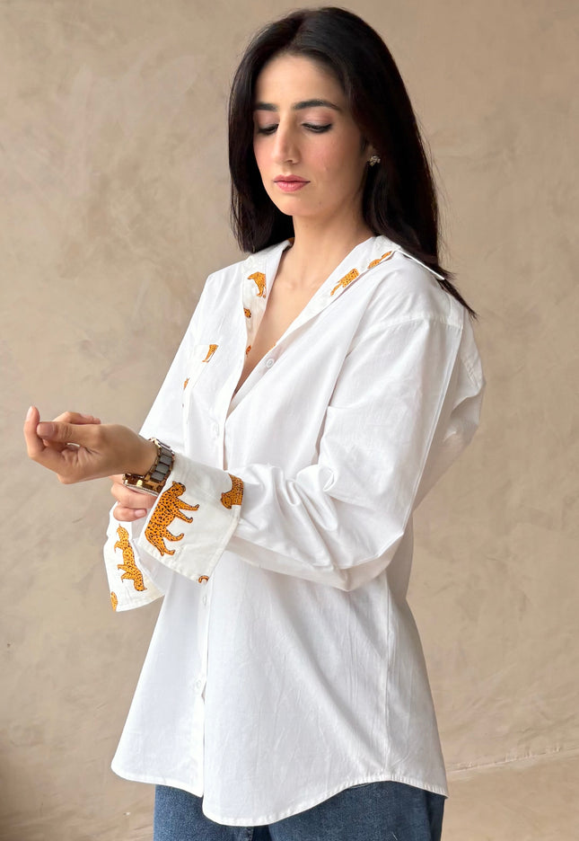 Cotton oversized shirt