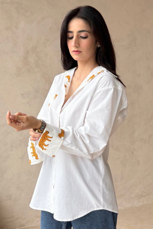 Cotton oversized shirt