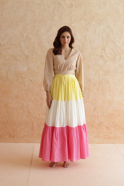 Cotton cut-out dress