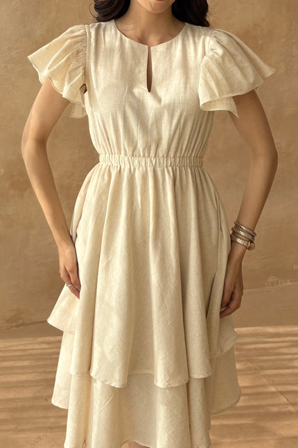 Cotton ruffled dress