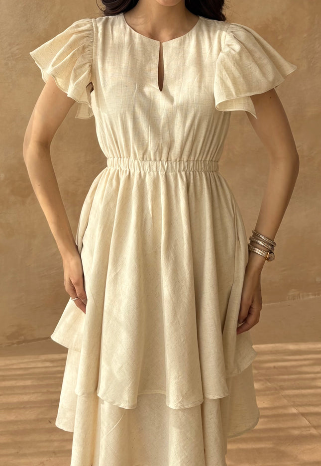 Cotton ruffled dress