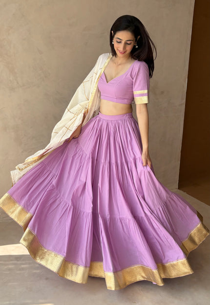 Lavender lehenga set