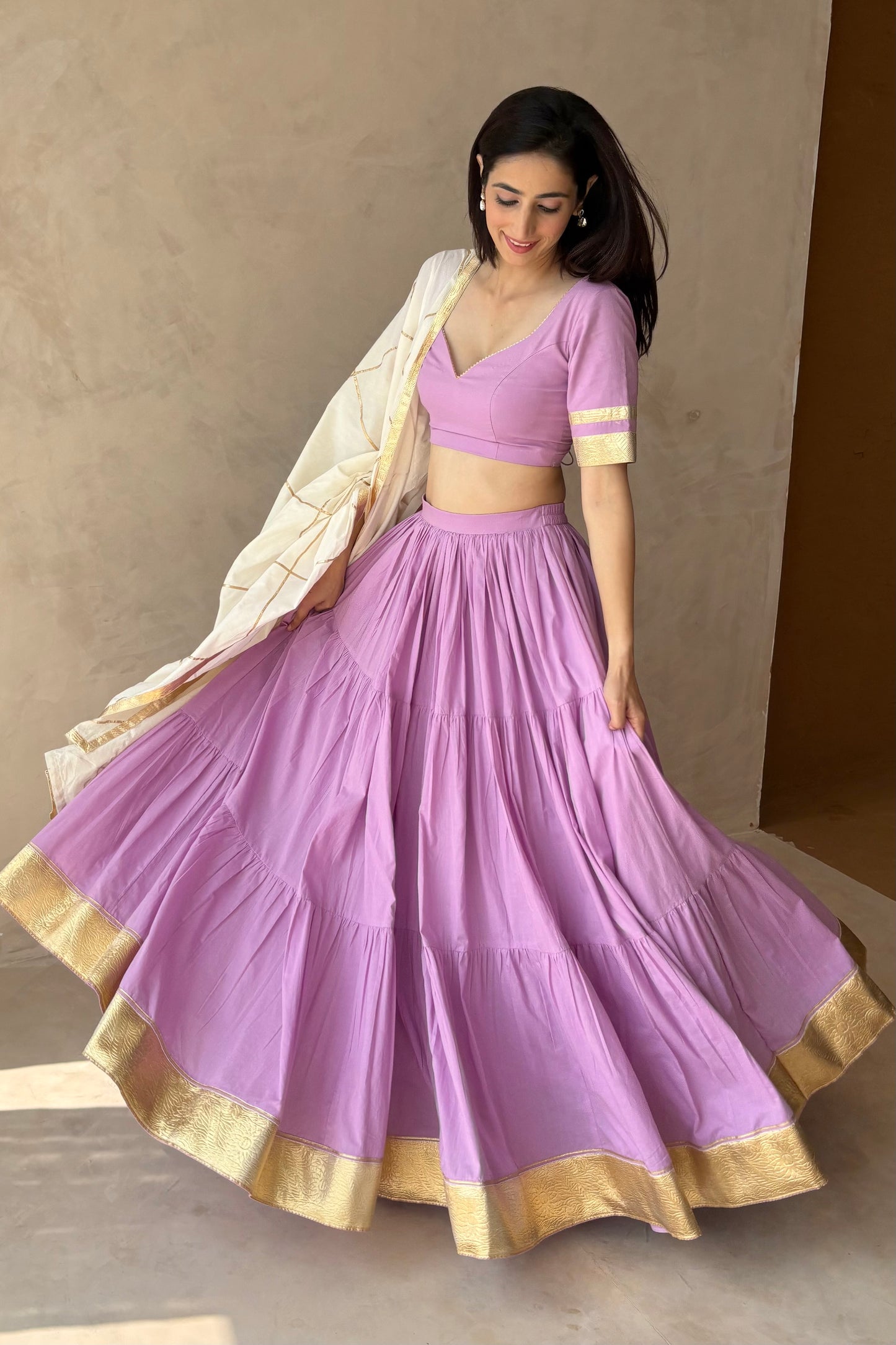 Lavender lehenga set