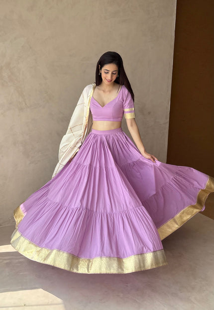 Lavender lehenga set