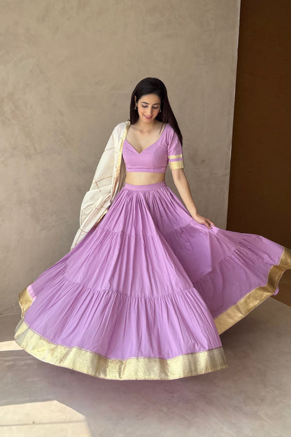 Lavender lehenga set
