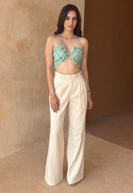 Tailored pant + boho top
