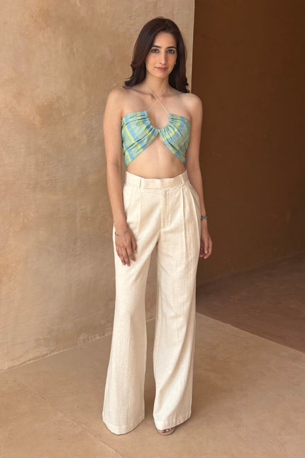Tailored pant + boho top