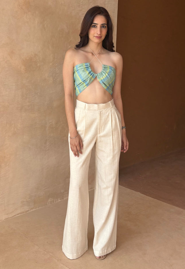 Tailored pant + boho top