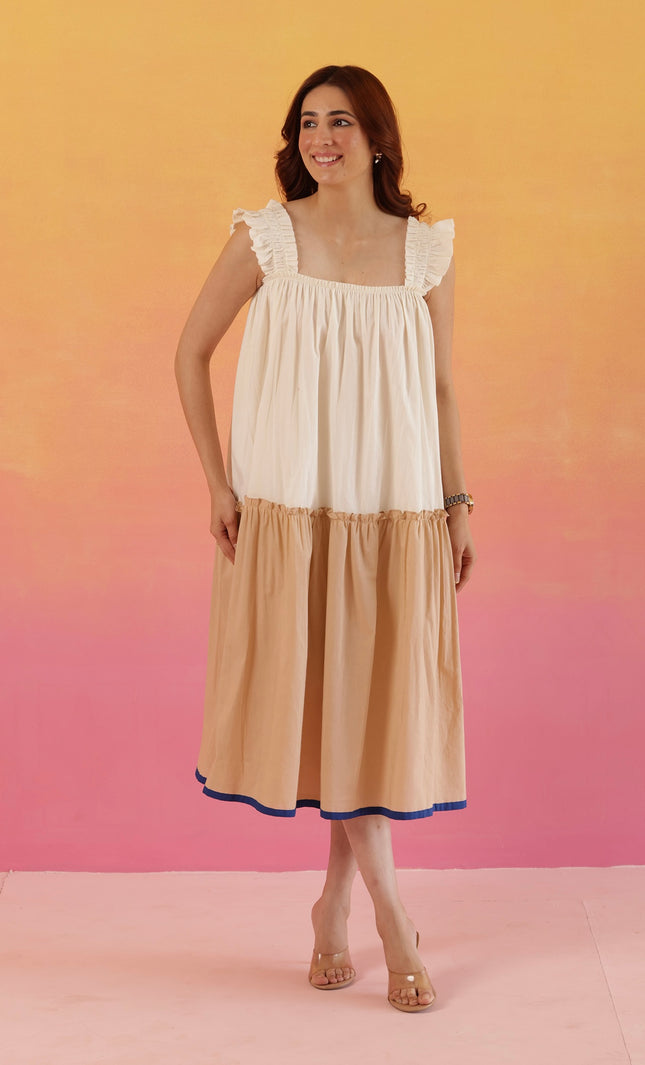 Cotton midi dress