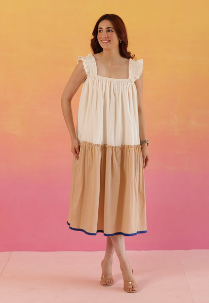 Cotton midi dress