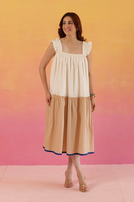 Cotton midi dress