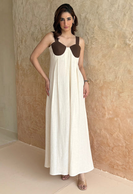 Beige maxi dress