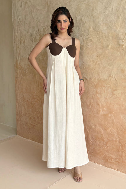 Beige maxi dress
