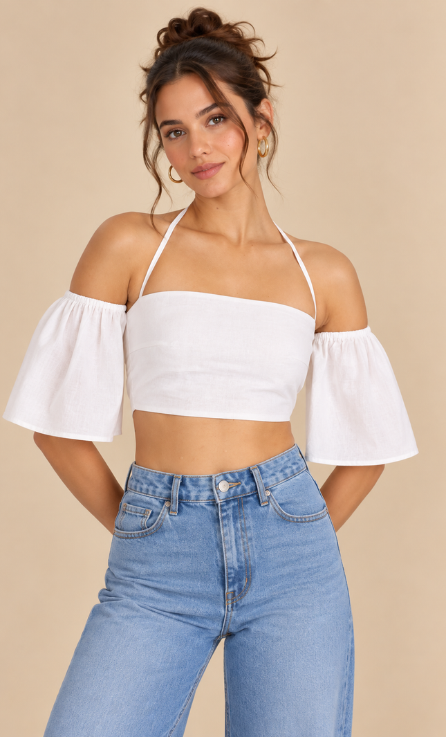 White cotton top