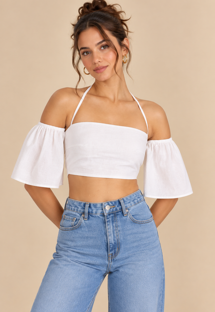 White cotton top