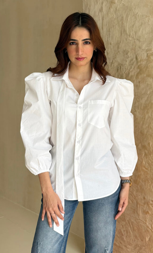 White poplin shirt