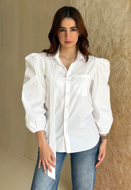 White poplin shirt