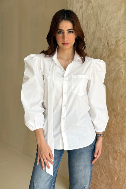 White poplin shirt