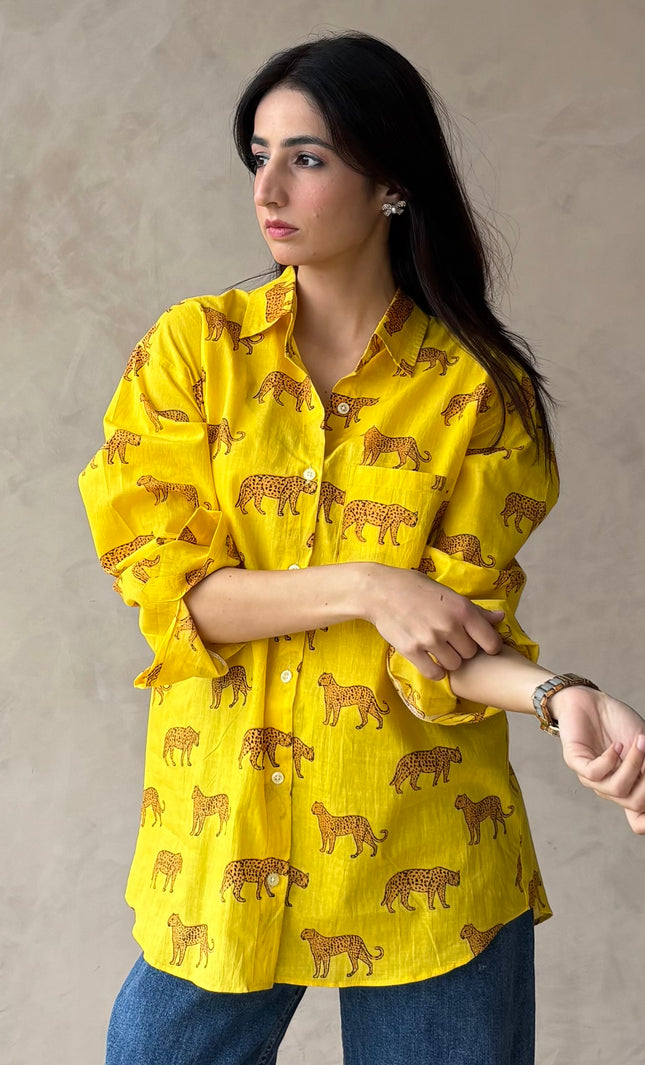 Cotton oversized shirt