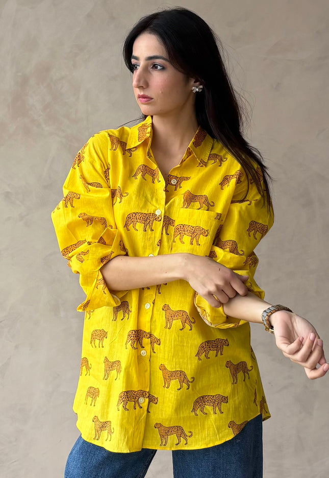 Cotton oversized shirt