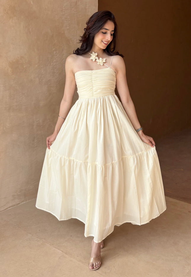 Cream maxi dress