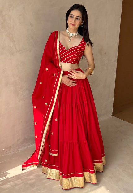 Red Lehenga set