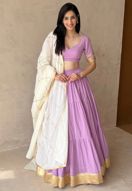 Lavender lehenga set