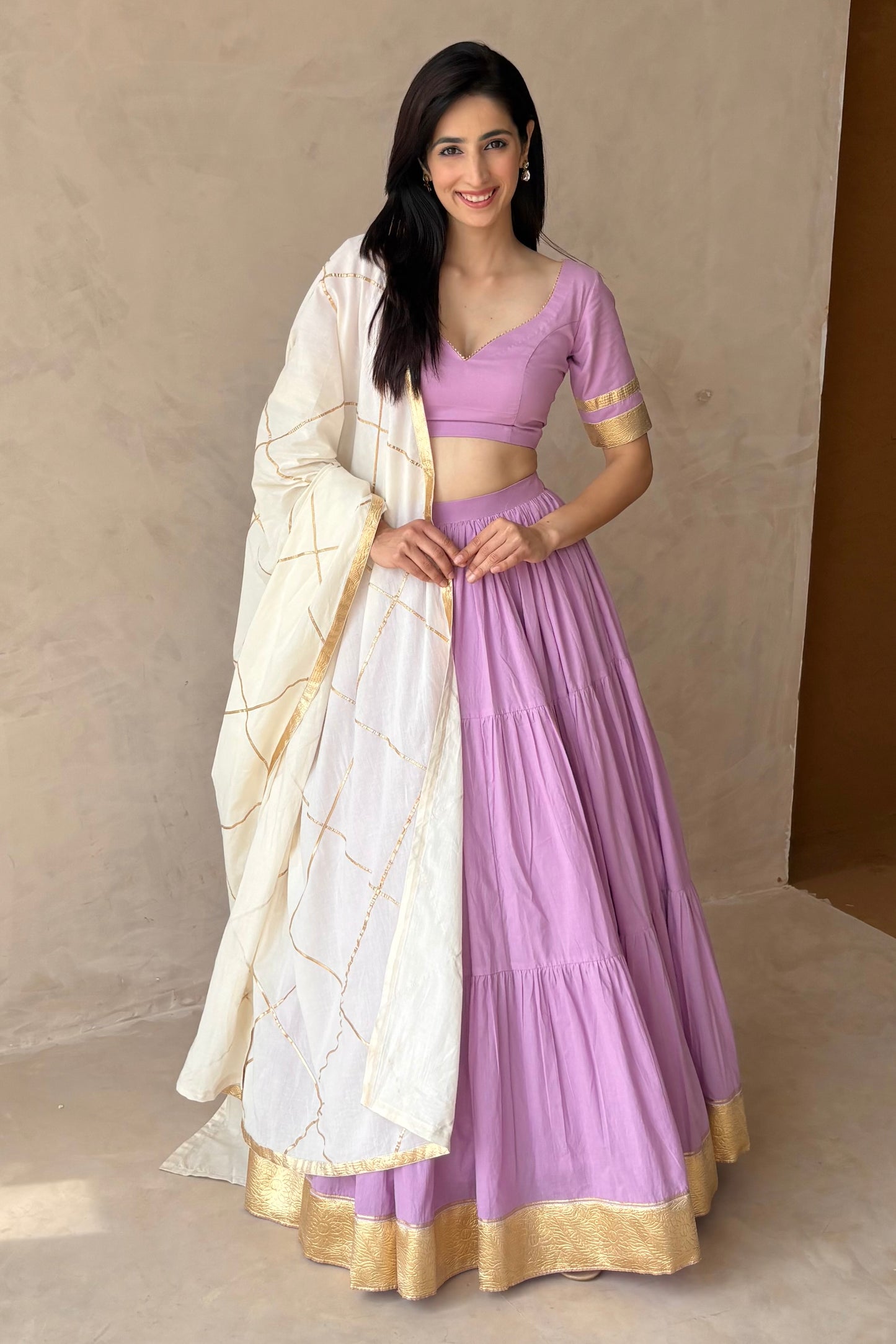 Lavender lehenga set