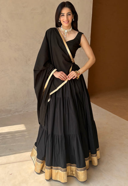 Black lehenga set
