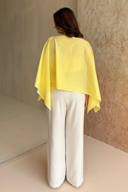 Butter yellow & beige co-ord