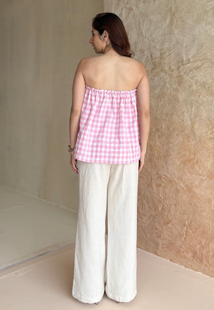 Gingham tie-up co-ord