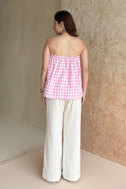 Gingham tie-up co-ord