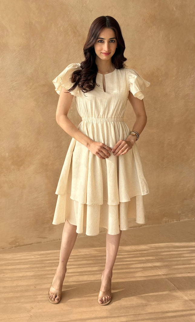 Cotton ruffled dress