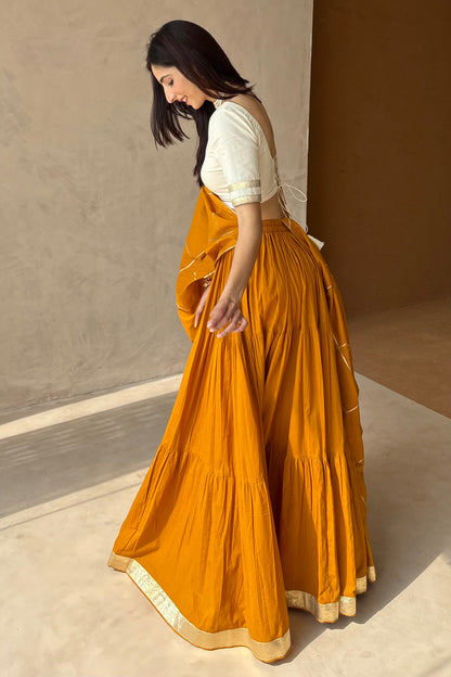Mustard Lehenga set