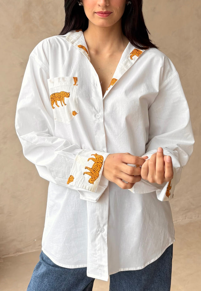Cotton oversized shirt