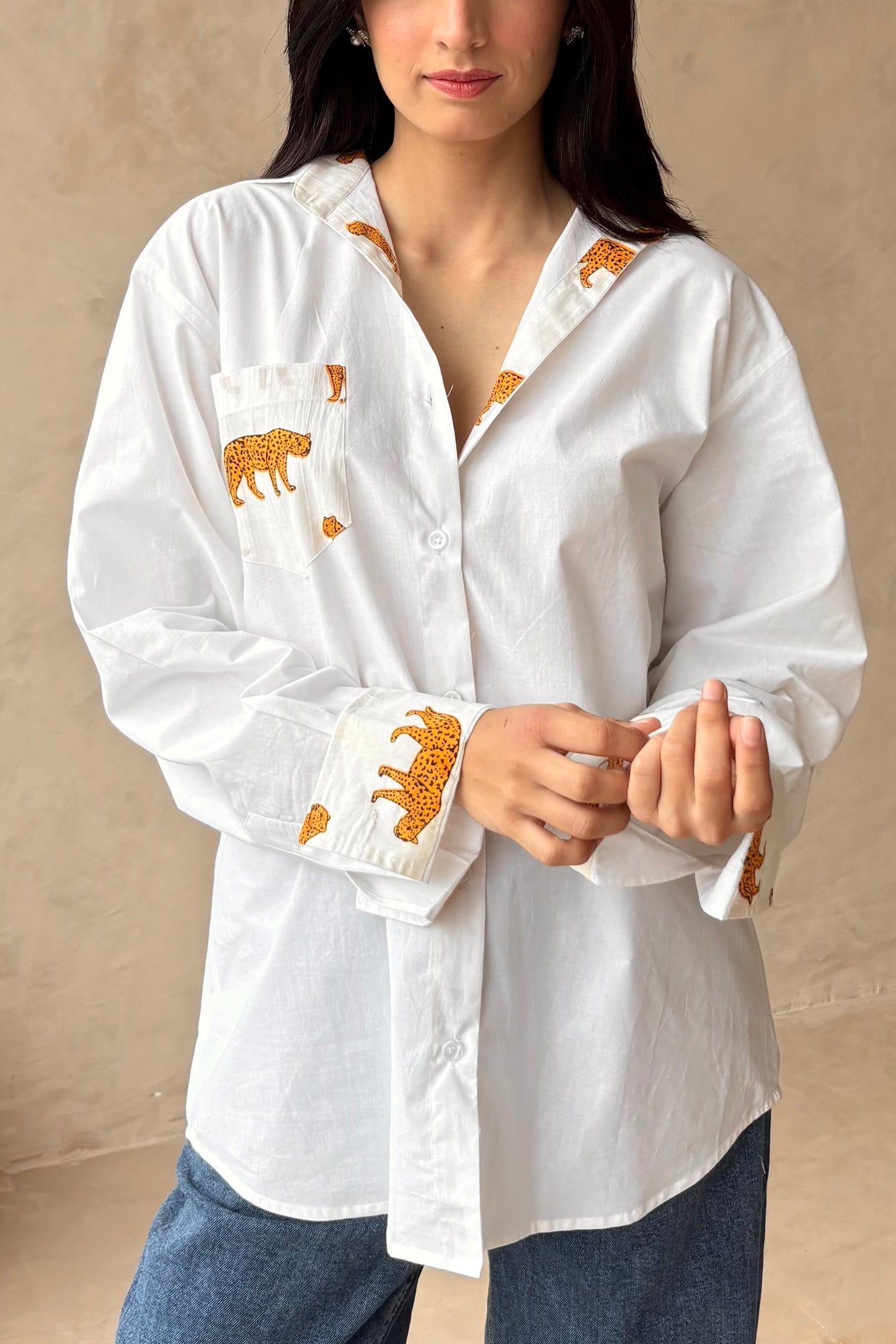 Cotton oversized shirt