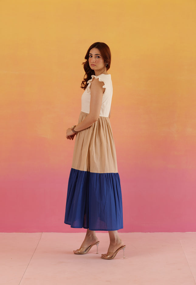 Cotton two tier dress