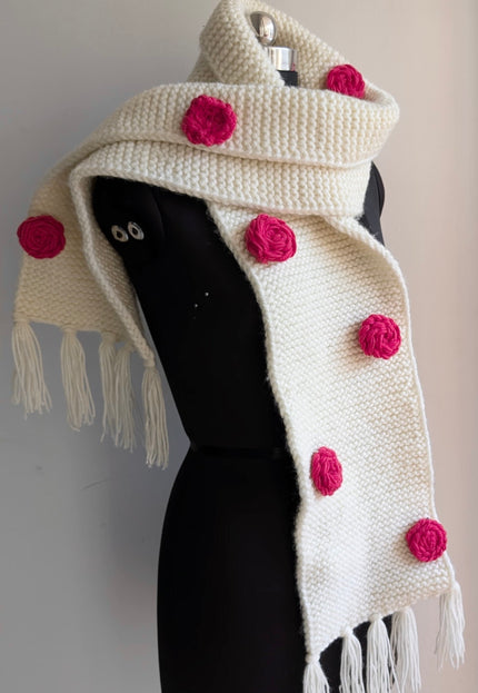 Handwoven wool muffler