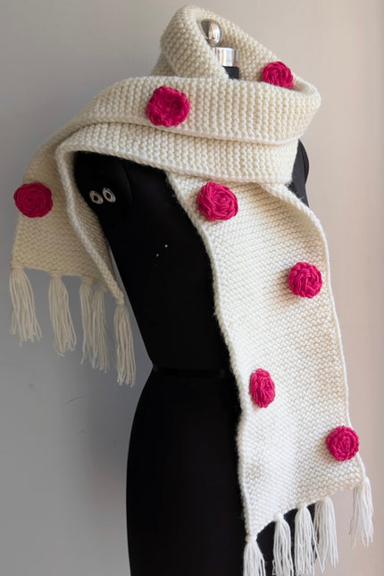 Handwoven wool muffler