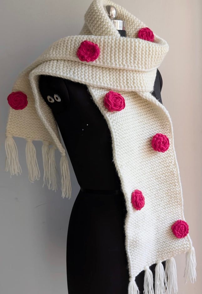 Handwoven wool muffler