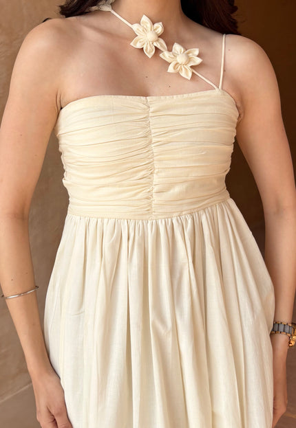 Cream maxi dress