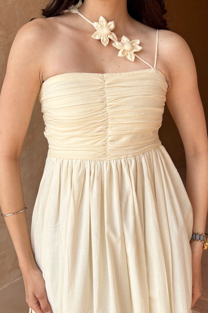 Cream maxi dress