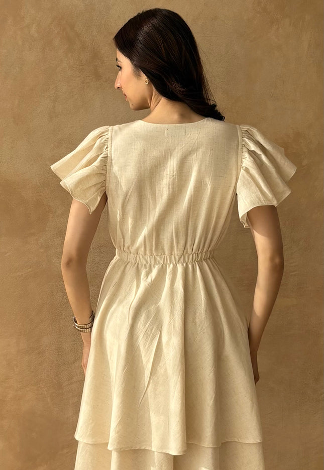 Cotton ruffled dress