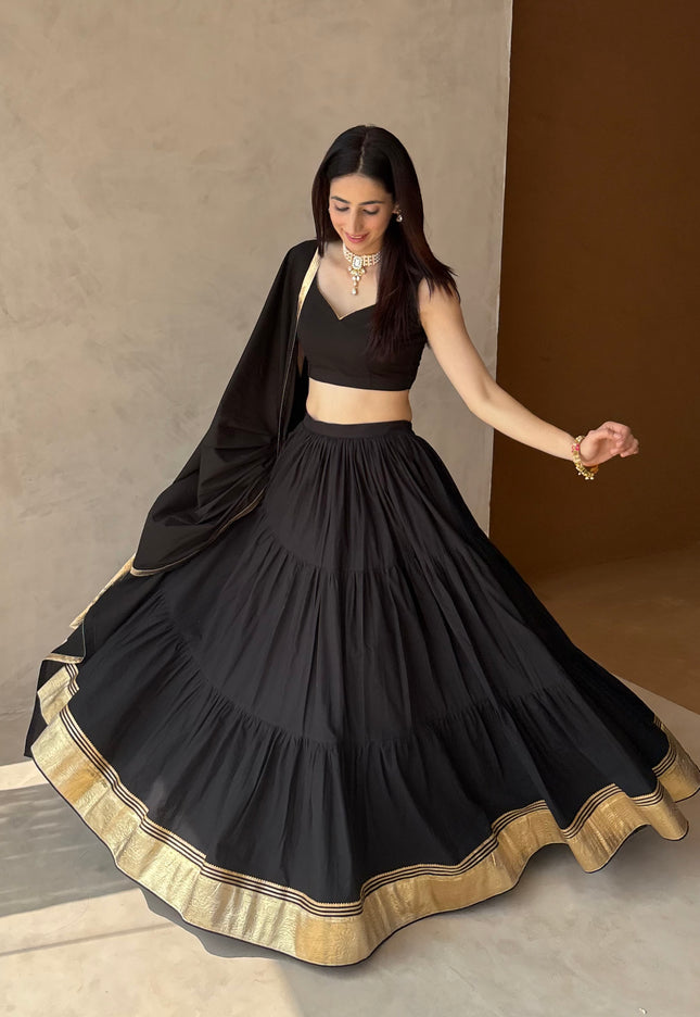 Black lehenga set