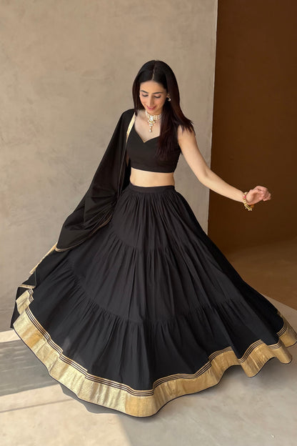 Black lehenga set