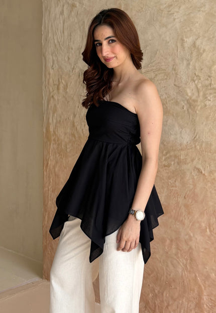 Cotton peplum top