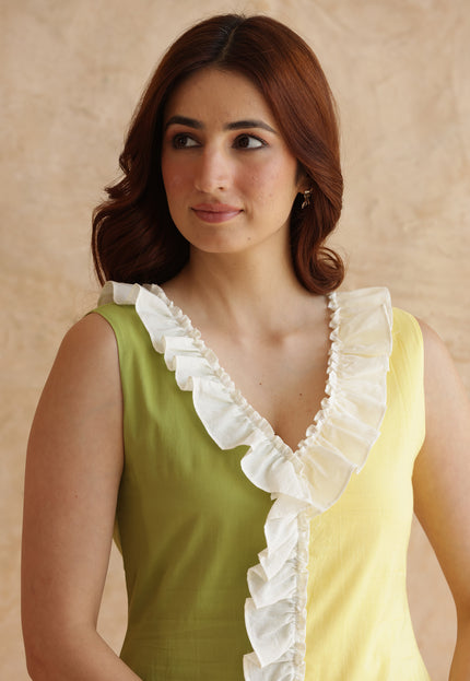 Cotton midi dress